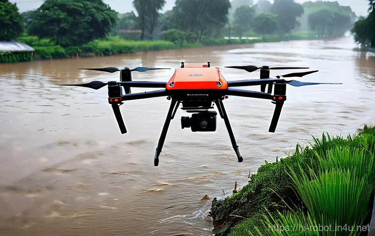 로봇과 무인 드론 기술 - **Prompt 1: Agricultural Drone Revolution**
    "A wide-angle, vibrant, and realistic photo capturin...