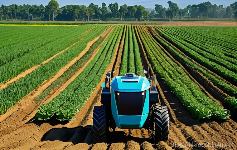 로봇 기반 자율 농업 - **Prompt 1: "A proud Indian farmer, a man in his late 40s with a kind smile, dressed in a clean, mod...