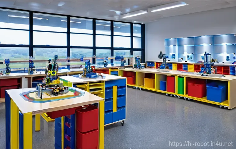 로봇 클라우드 연동 - **Prompt:** A warm and inviting smart home living space, bathed in natural sunlight filtering throug...